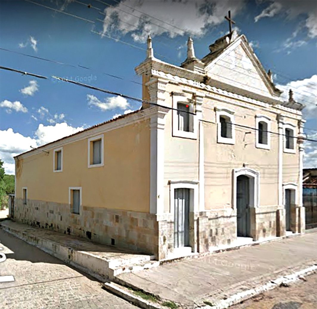 De kerk van de slaven in Cabaceiras.